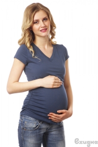 Футболка для беременных и кормления