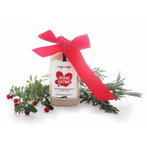 Натуральный шампунь ручной работы «Lingonberry Ribbon» с экстрактом брусники и розмарином для жирных волос от Uoga Uoga Натуральный шампунь ручной работы «Lingonberry Ribbon» с экстрактом брусники и розмарином для жирных волос от Uoga Uoga