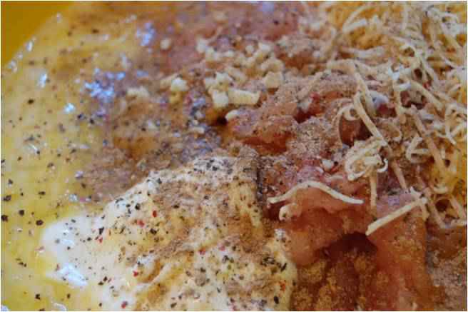 Куриный рулет и творожник с тыквенным пюре