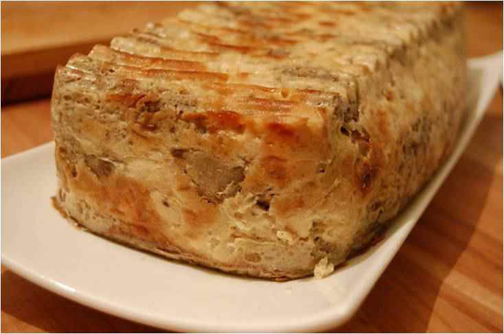 Куриный рулет и творожник с тыквенным пюре