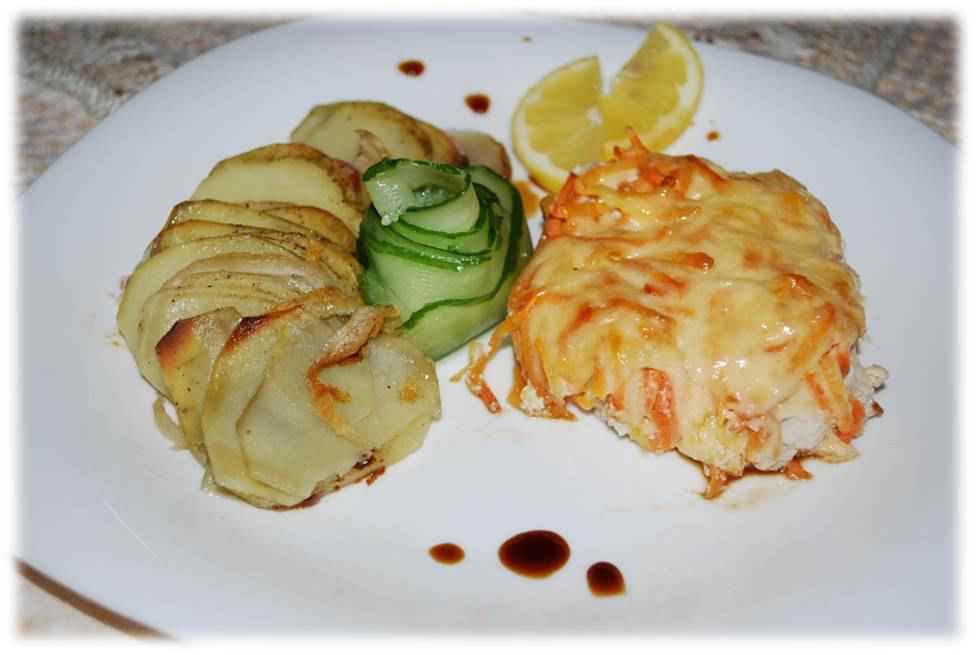 В своей тарелке: Филе индейки под шубой и банановое парфе