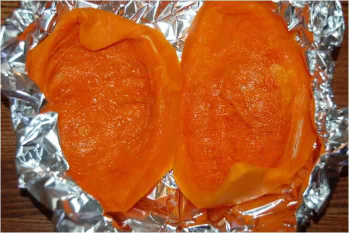 Куриный рулет и творожник с тыквенным пюре