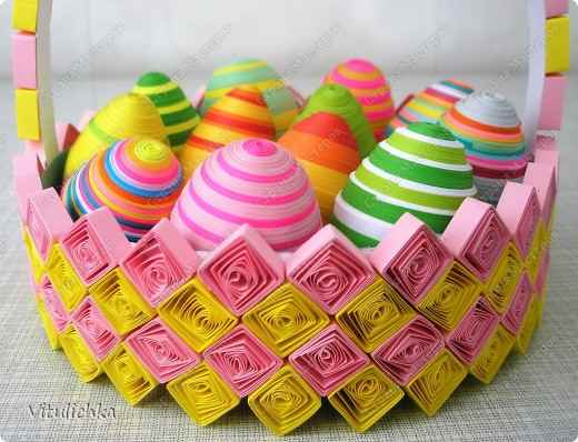 Пасхальные корзинки в технике 