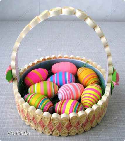 Пасхальные корзинки в технике 