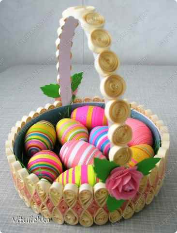 Пасхальные корзинки в технике 