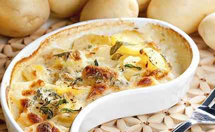 Картофель с сыром и тимьяном