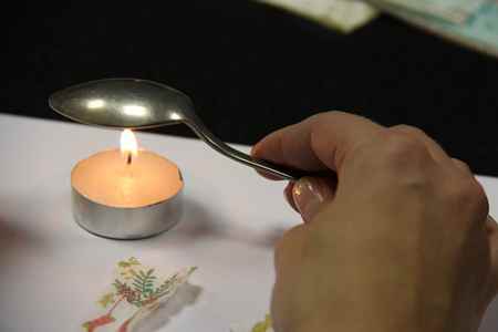 Декупаж новогодней свечи